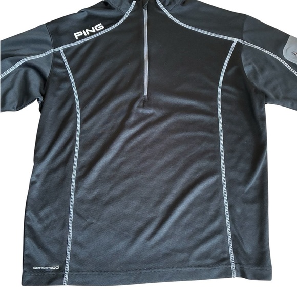 Ping Black 1/4 zip pullover long sleeve - Picture 2 of 15